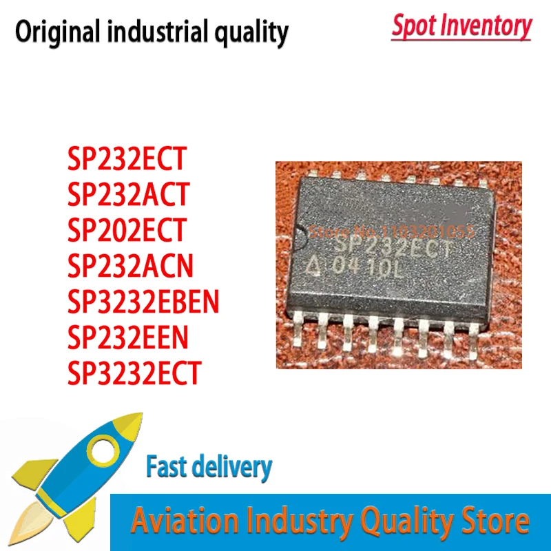 10PCS/lot SP232ECT SP232ACT SP232EEN SP202ECT SP232ACN SP3232ECT SP3232EBEN ECT-L/TR  SOIC-16 New Original  In Stock