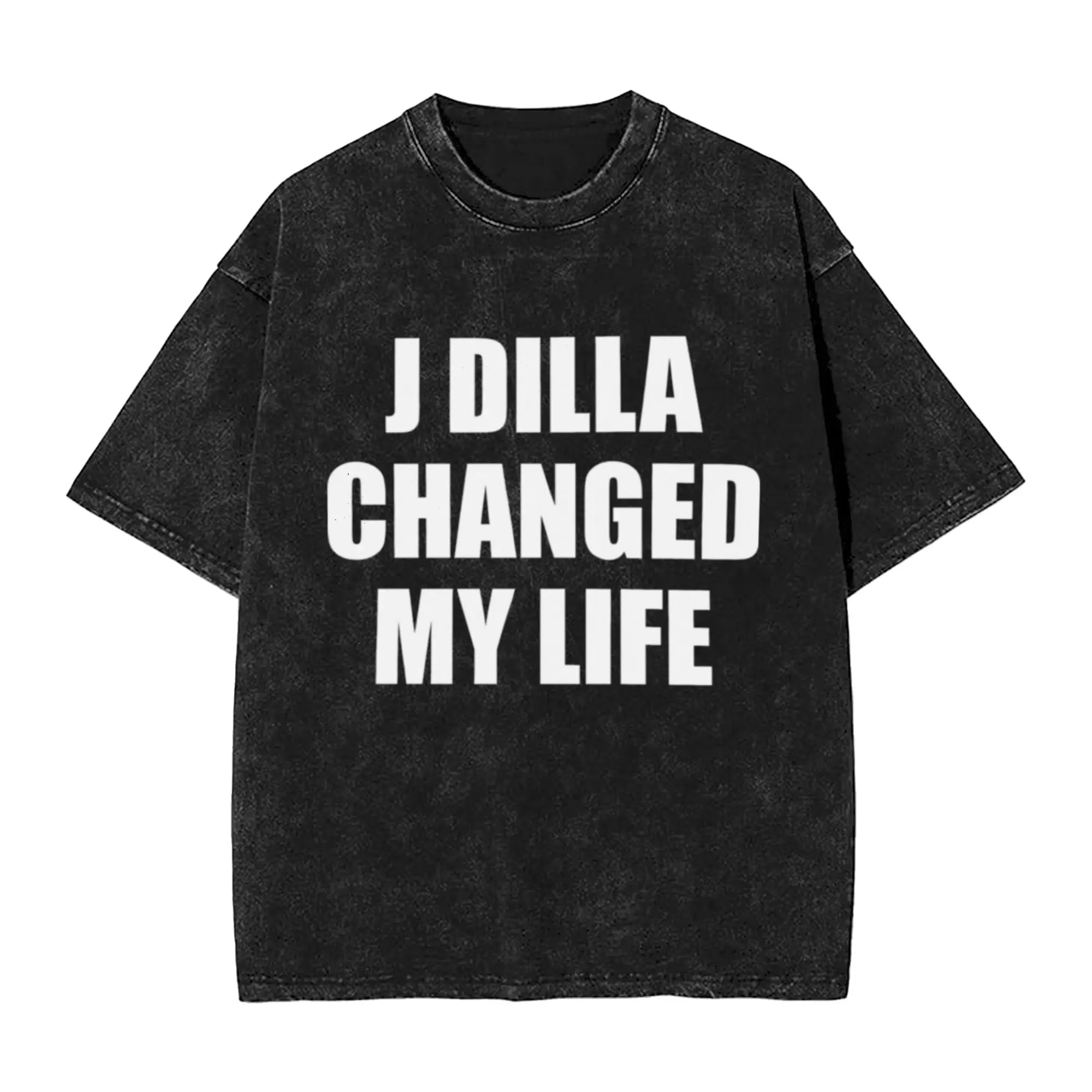 J Dilla changed my life Classic Chic A T-Shirt Oversized Short Sleeve Men's Women's Cotton Tees Tops