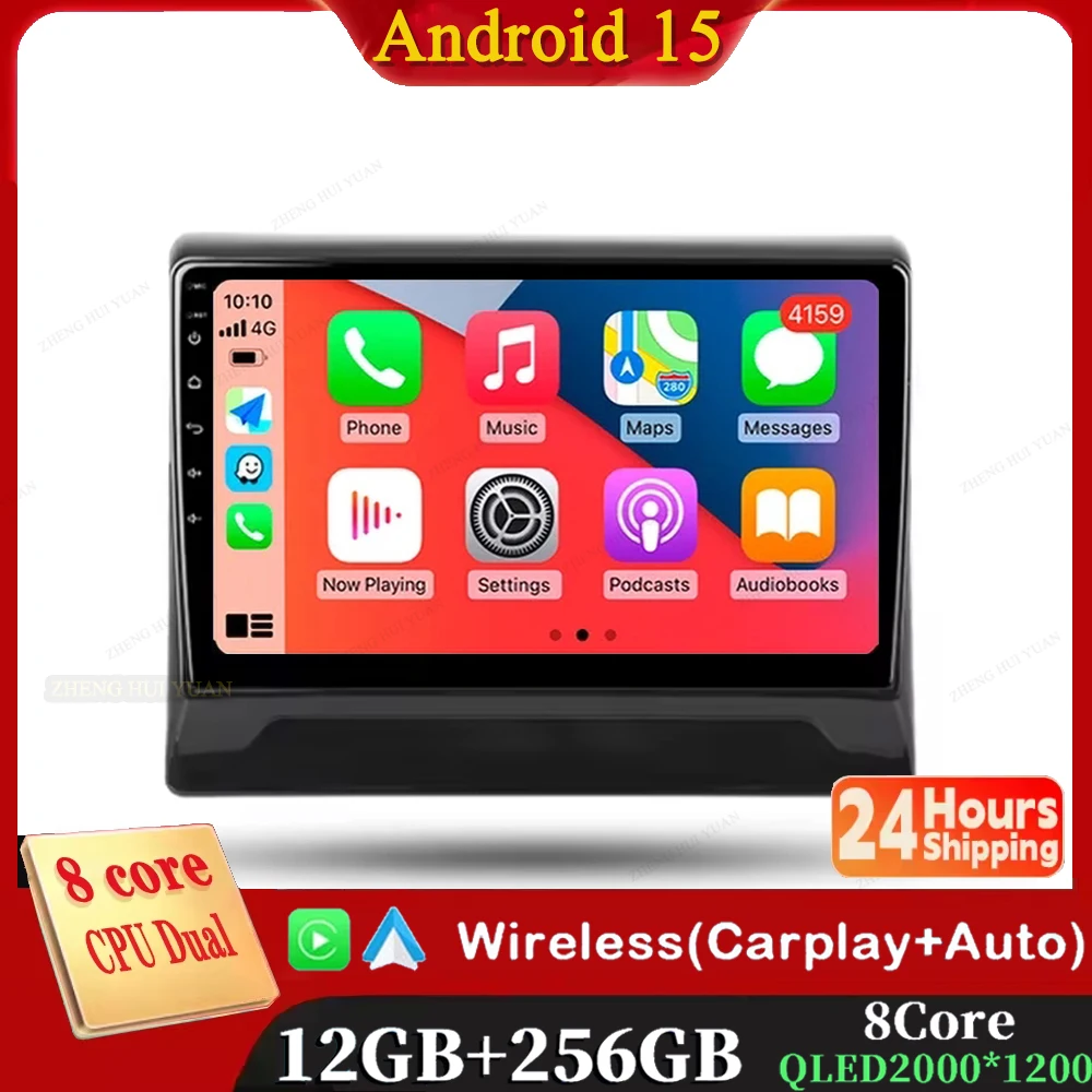 

Android 15 12+256GB CarPlay Auto For Mitsubishi Delica D5 2018 - 2024 Car Radio Multimedia Video Player GPS stereo Head Unit 4G