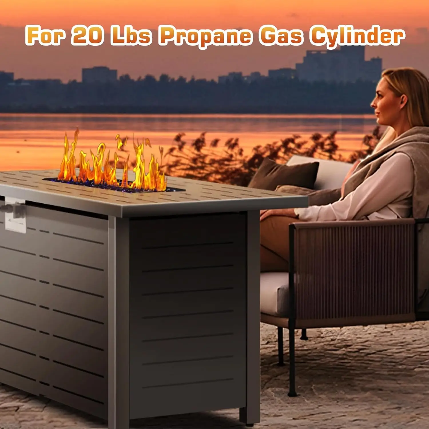 Propane Fire Pit Table, 42