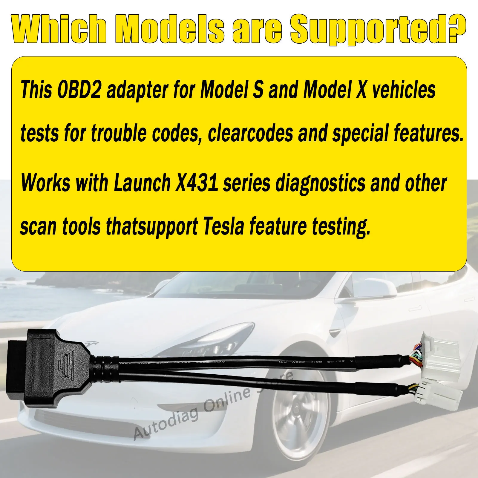 Рисунок 5 - Для Tesla Model X/S/3/Y OBD2 диагностический