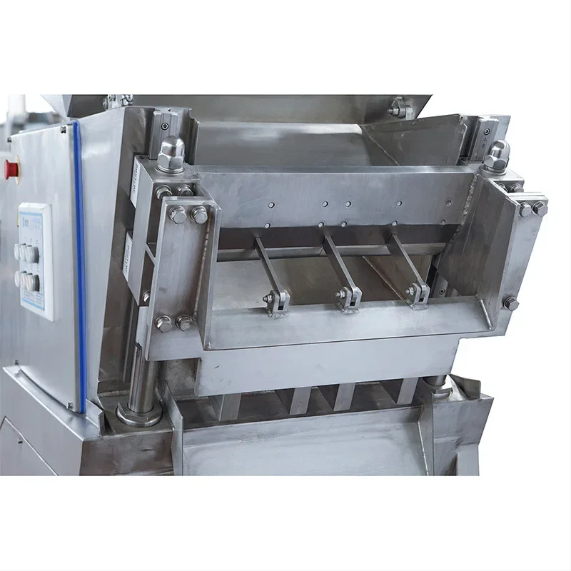 آلة قطع أوتوماتيكية تجارية 304 آلة قطع اللحوم المجمدة من الفولاذ المقاوم للصدأ، آلة قطع اللحوم المجمدة الهيدروليكية