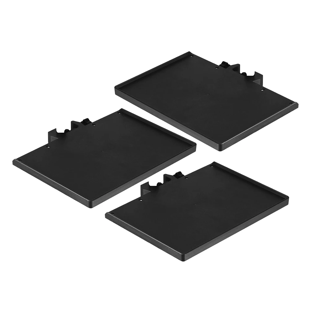 

3pcs Microphone Stand Broadcast Clamp Rack Tray It Can Move Iron Holder Sound Card Shelf Storage Accessories