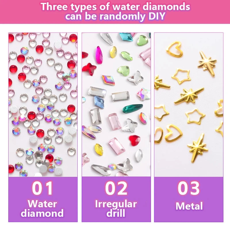 Dental Drill Tooth Jewelry Ornaments With Box Diy Stickers Teeth Gems Beauty Diamond Dental Crystal Teeth Jewelry Gem Decoration