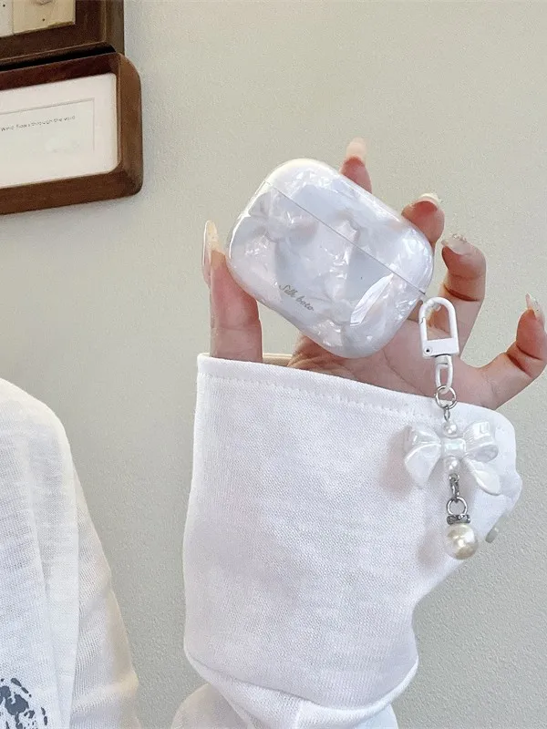 Korean Sle  Knot Ribbon  pro 3 Protective Case ell Pattern  2nd Generation Wirel Bluetooth Earpho...