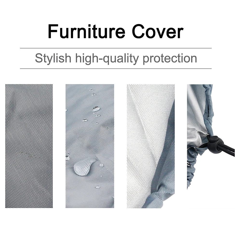 Stacked Chair Dust Cover Storage Bag Outdoor Garden Patio Furniture Protector Cover Waterproof Dustproof Folding Chair Organizer