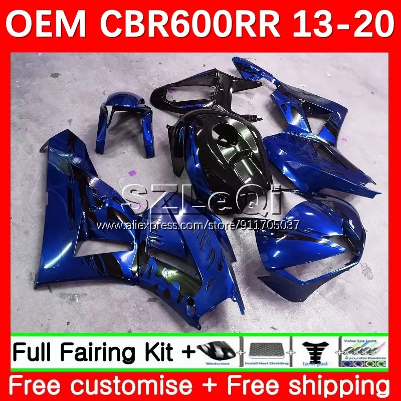 Fairing For HONDA CBR600RR CBR 600CC 600RR 600 Blue black CC F5 13 14 15 16 17 40No.169 CBR600 RR 2018 2019 2020 2021 2022 2023