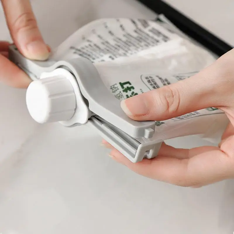 4/8 Stück Lebensmittel-Aufbewahrungsclips, robuste Kunststoff-Verschlussklammer für Snackpapier, Plastiktüten, Frischhalteverschluss mit Ausgießer – Detail 6