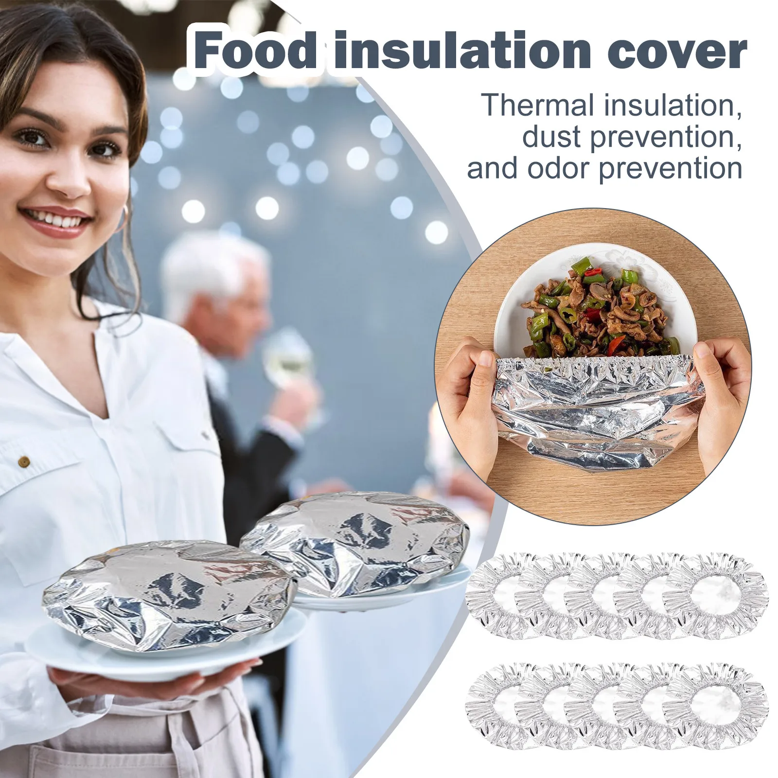 Food Storage Table - Penutup Isolasi Termal Penyimpanan Makanan Aksesori