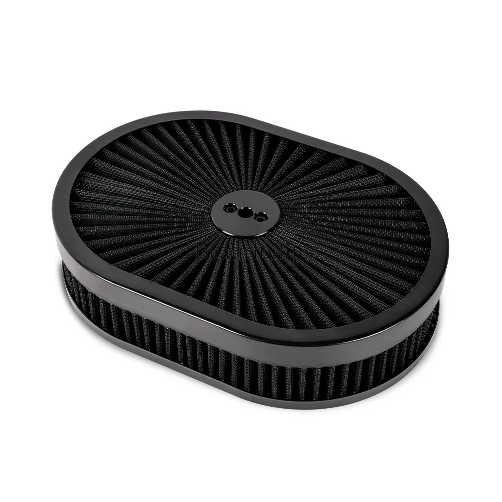 

*Cross-border, automotive retrofit oval air filter for 5-1/8 "interface air flow purifier