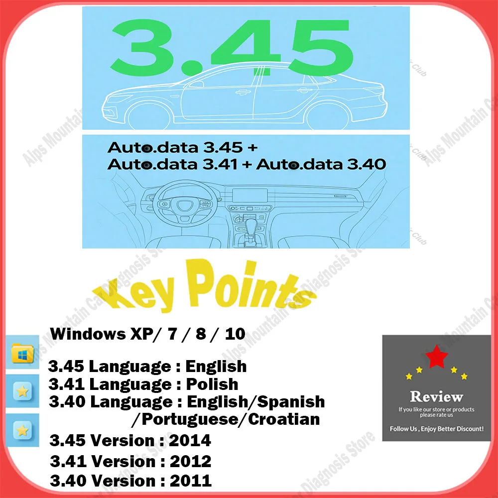 

Latest Autodata Car Repair Diagnosis Software Multi-Languages autodata 3.45/3.41/3.40 Wiring Diagrams Data Auto Car Repair Tool