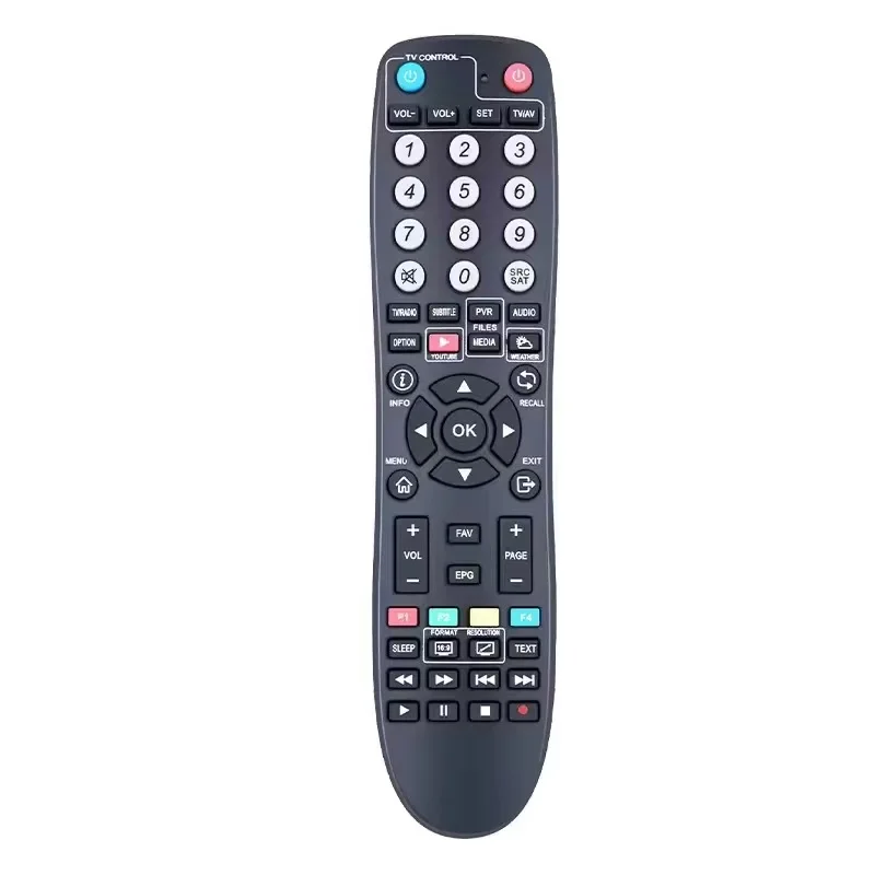 Ersatz-Fernbedienung für uClan Premium RCU v2.0 Denys Satelliten-IPTV-Receiver Smart 2-in-1 TV-Lernfunktion Controller