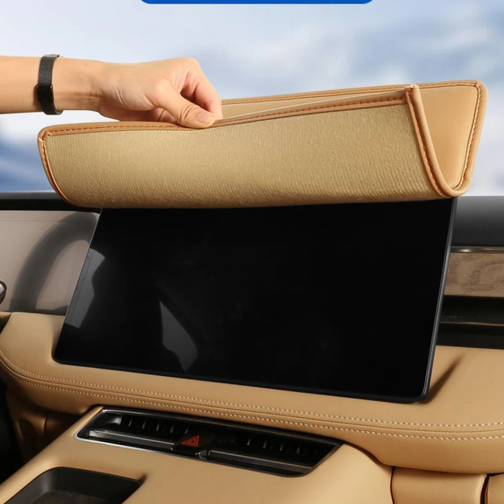 For Huawei AITO M7 M5 Leather material Car central control screen case Panel dust cover decoration protector Accessories