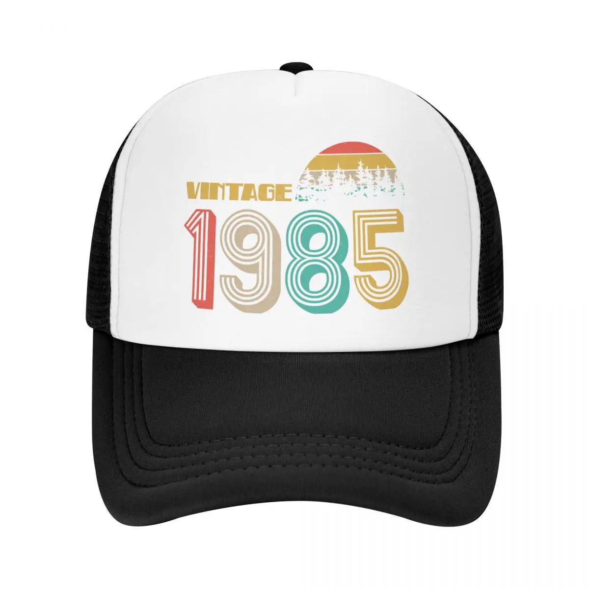 

Custom Vintage 1985 Sun Wilderness 40th Birthday Baseball Cap for Women Men Adjustable Trucker Hat Sun Protection Snapback Hats