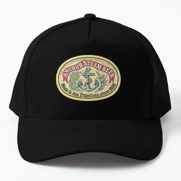 앵커 스팀 맥주 야구 모자 봄     남성용 블랙 프린트 스냅백 캐주얼 스포츠 힙합 모자 여름 야외용