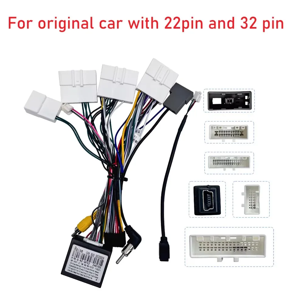 android Car radio Wiring Harness connector Adapter Canbus Box For Nissan X-trail Qashqai Sylphy Sentra Kicks Navara Juke image 2