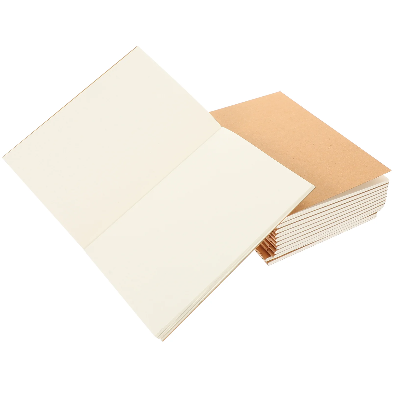 Kraft Paper Material, Brown Journal, em branco, espiral, viagens, massa, Mini Notebooks