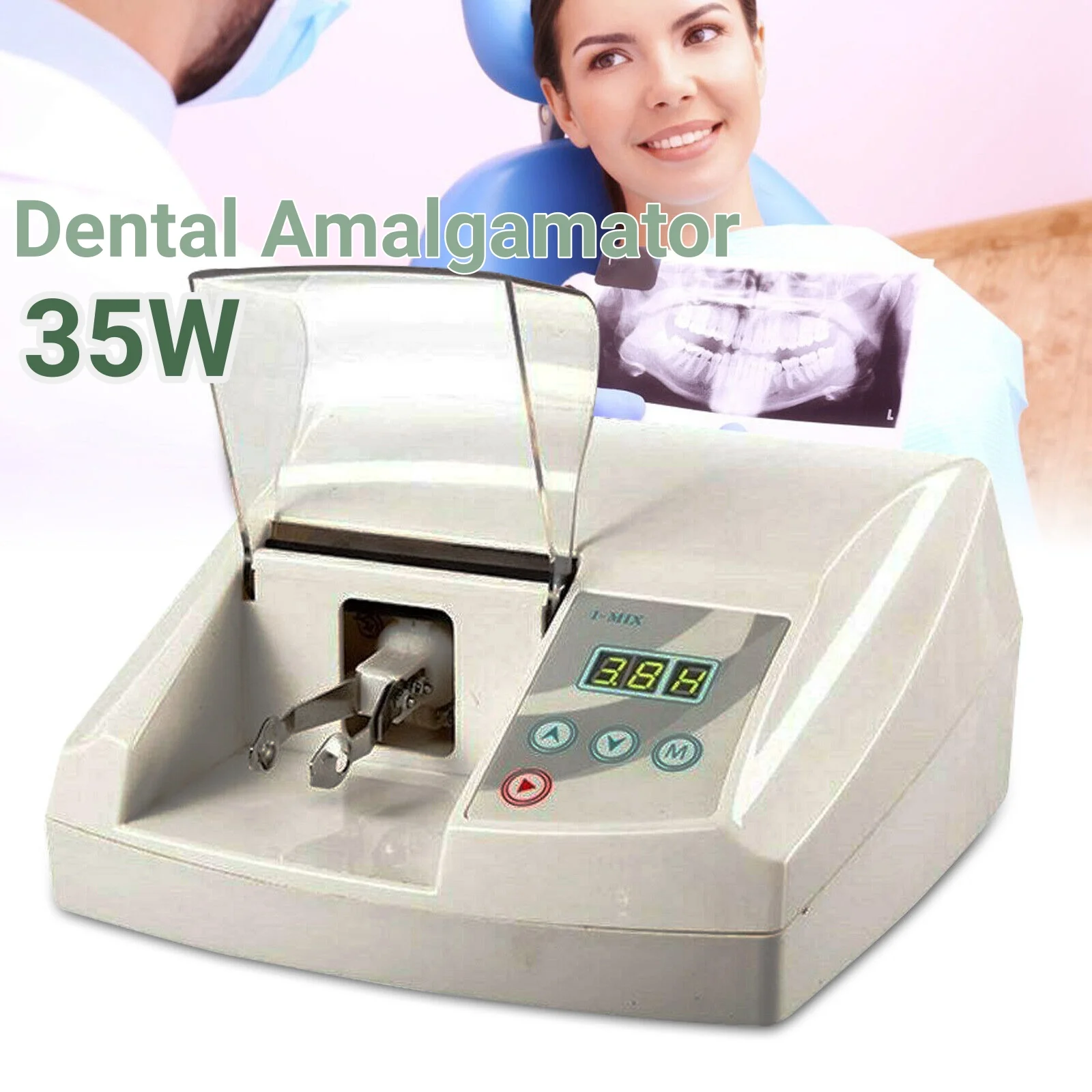 Dental Digital Amalgamator Amalgam Capsule Mixer High Speed Lab Safety Devices