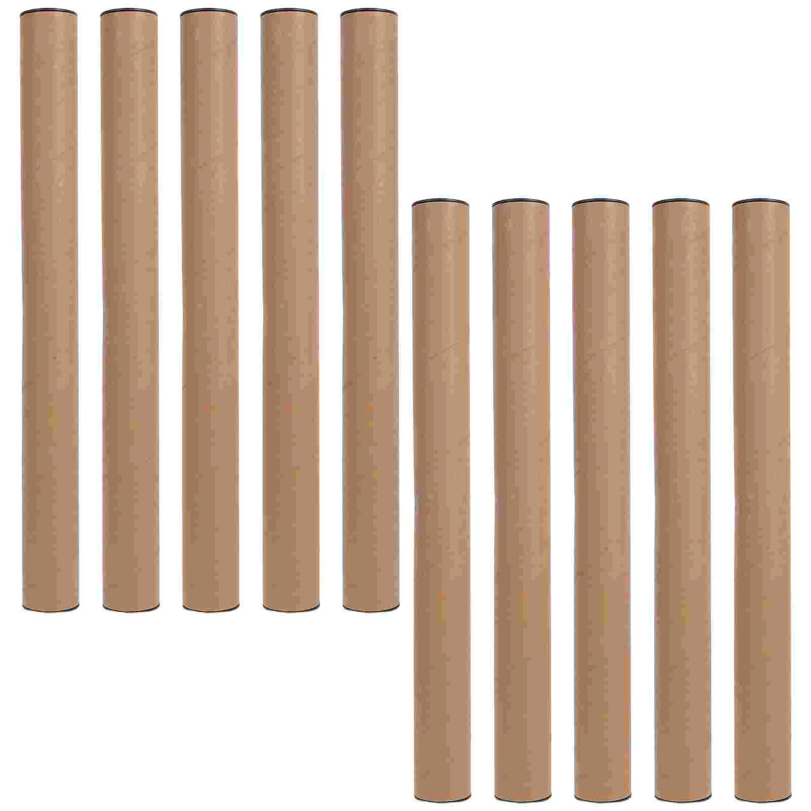 

10 Pcs Mail Shipping Paper Tube Poster Mailer Document Blueprint Carrier