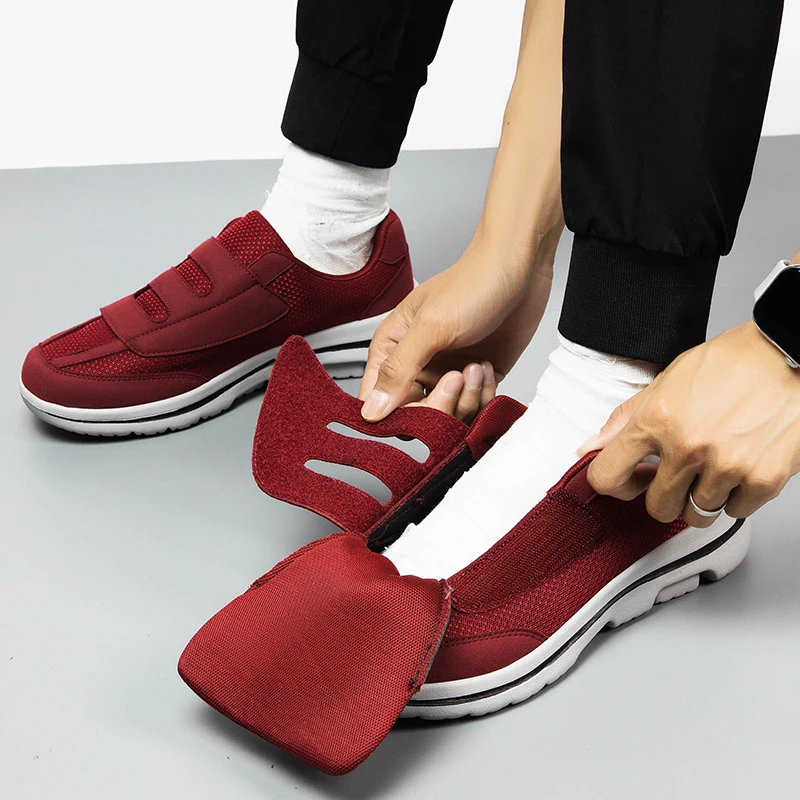 발가락이 넓은 사람들을 위한 운동화, 당뇨병 환자용 신발, 노인용, 무지외반증, 족저근막염, 부종된 발, 엄지발가락 외반증 신발