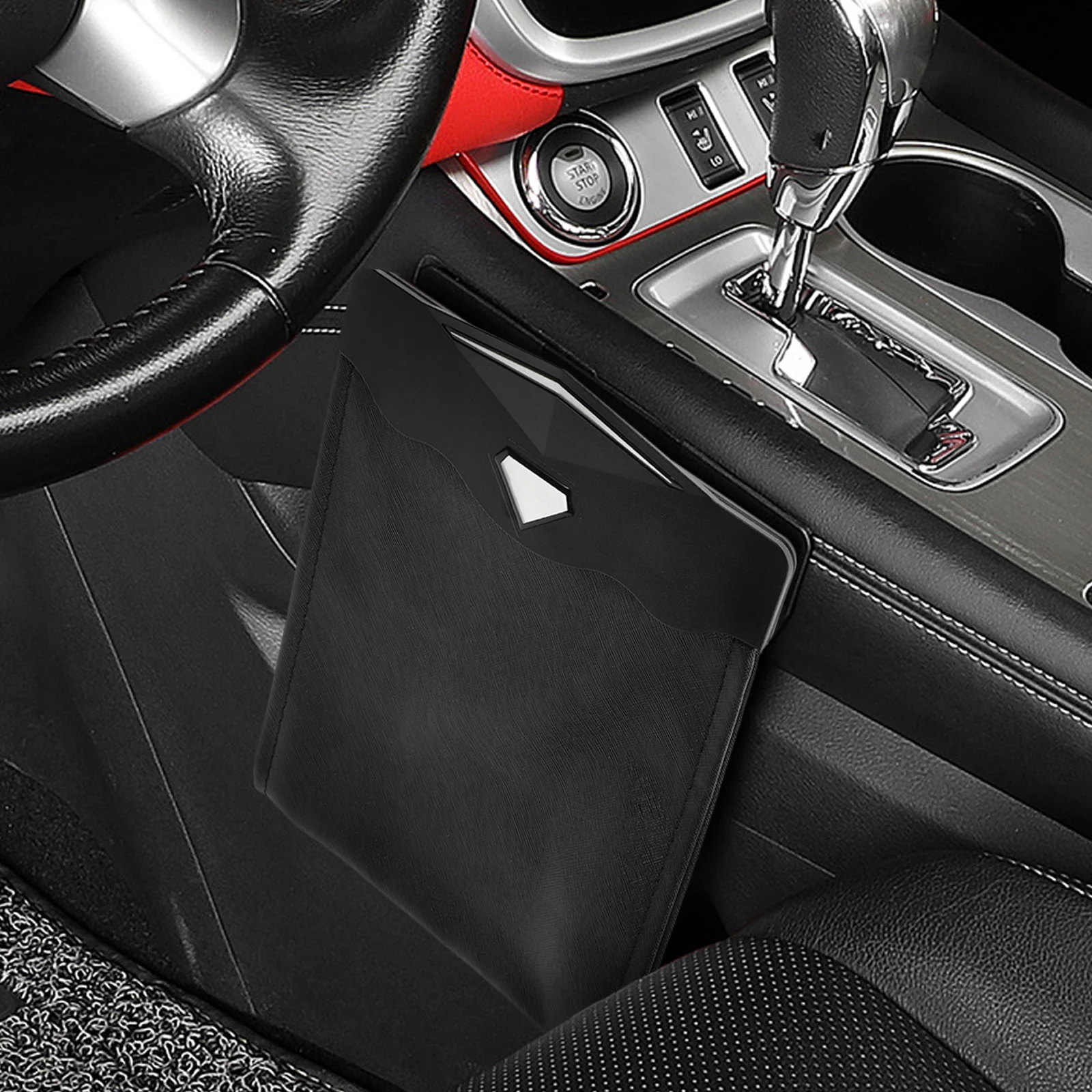 

Car Trash Bin Premium Magnetic Light Auto Garbage Container Car Organizer Storage Box Vehicle Trash Container