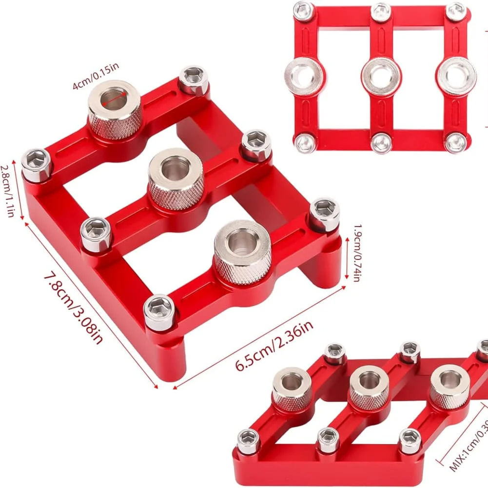 Straight Hole Punching Positioning Tool Self Centering Dowel Jig Kit: Effortless Woodworking Tool For Perfect Drilling