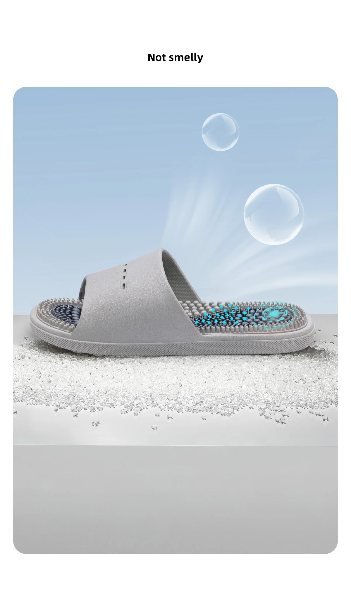 PVC Unisex Hausschuhe Massage Wellness Home Hausschuhe Bequeme atmungsaktive Hausschuhe – Detail 4