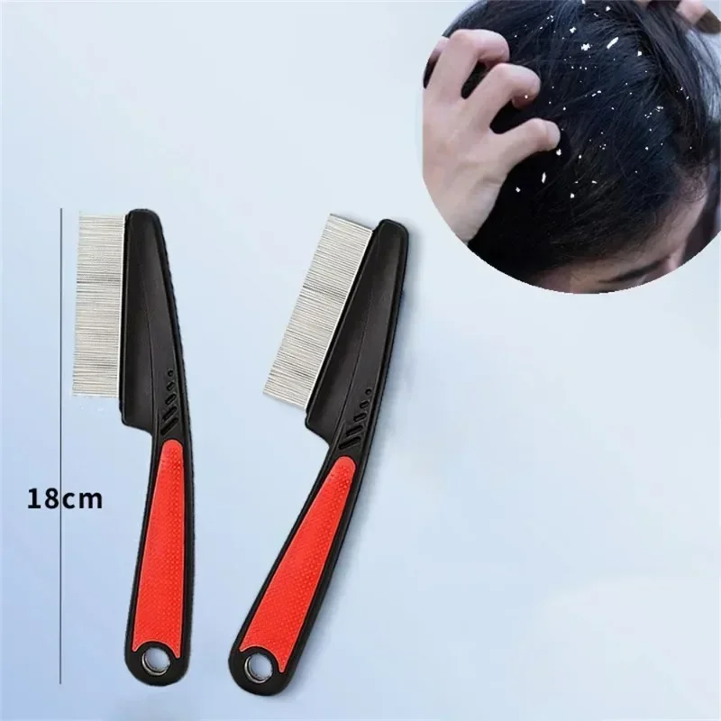 Stainless Steel Fine Tooth Tweezers Comb Lice Comb Dandruff  Professional Head Lice Nit Removal Hair Comb