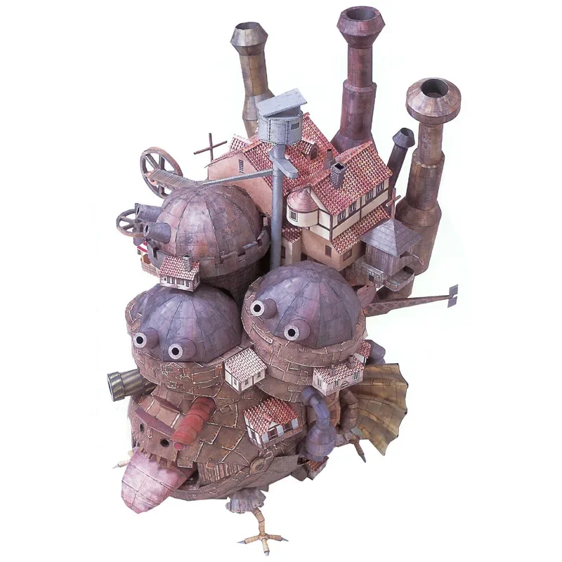 Château en mouvement de Howl 50cm, bricolage 3D, maison en papier fou, modèle de Puzzle, carte éducative faite à la main, ensembles de construction, scènes d'anime cadeaux