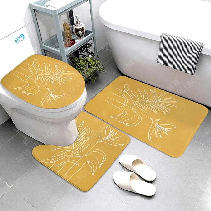 Anti-slip Bath Mat Bathroom Small Rug Shower Mat Decorative Absorbent Foot Mat Entrance Bathtub toilet rug Morandi Nordic Modern