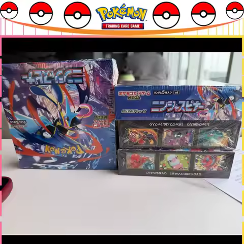 Original Pokemon Cards PTCG MEGA M4 Japanese Edition Booster Pack/Box Anime Trading Card Ninja Beyblade Koga Ninja Ex Gifts