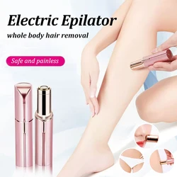 Usb Oplaadbare Elektrische Ontharing Lippenstift Vorm Vrouwelijke Gezichts Epilator Verwijderaar Pijnloze Veiligheid Vrouwen Full Body Hair Shaver