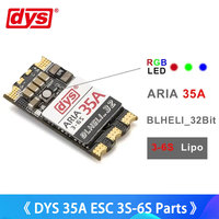 DYS Brushless ESC Aria BLHeli_32bit 35A 35amp 3S-6S Dshot1200 Ready Built-in Current Meter Sensor  For RC Models Quadcopter Part