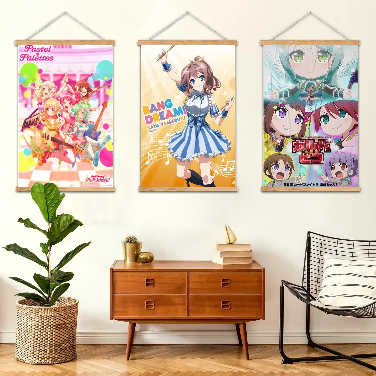 bandori anime Framed Wall Painting Canvas Art Poster and Wall Art  Modern Family Bedroom Decor Posters,Decorative painting