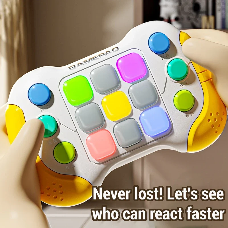 新しいクイックスピードプッシュゲームおもちゃ子供楽しいプッシュバブルゲーム機ライトハンドヘルド抗ストレスおもちゃ大人の子供のためのギフト