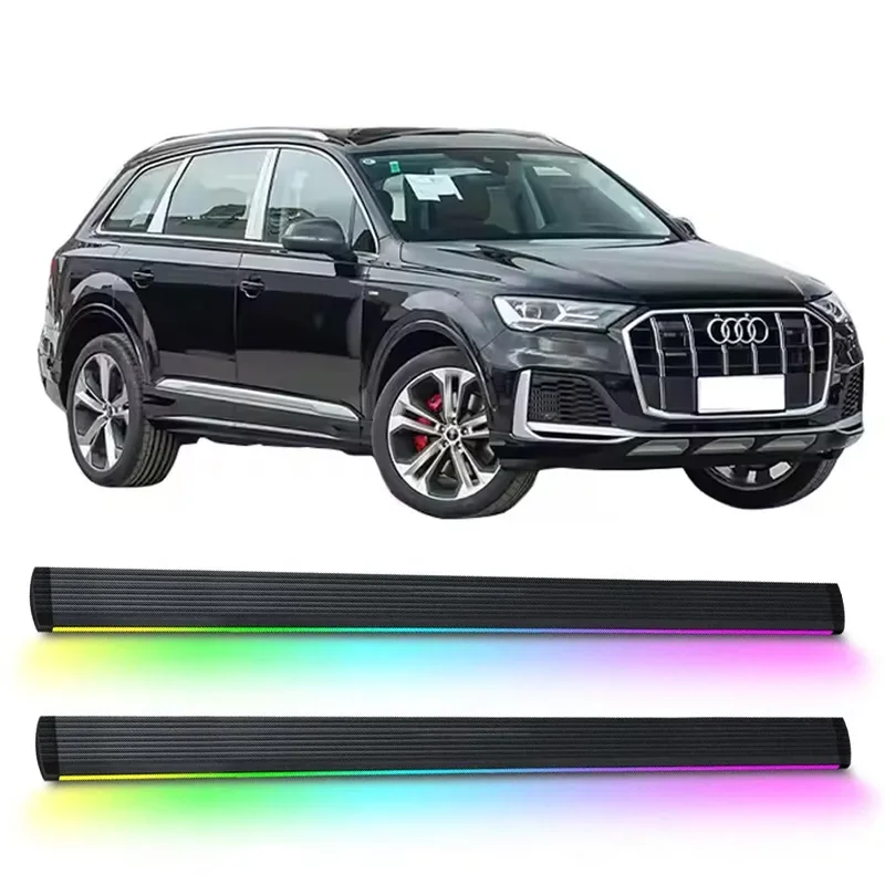 

Diode Lamp LED Electric Side Steps Automatic Aluminium Alloy Electric Running Board for Audi Q7 2020-2024