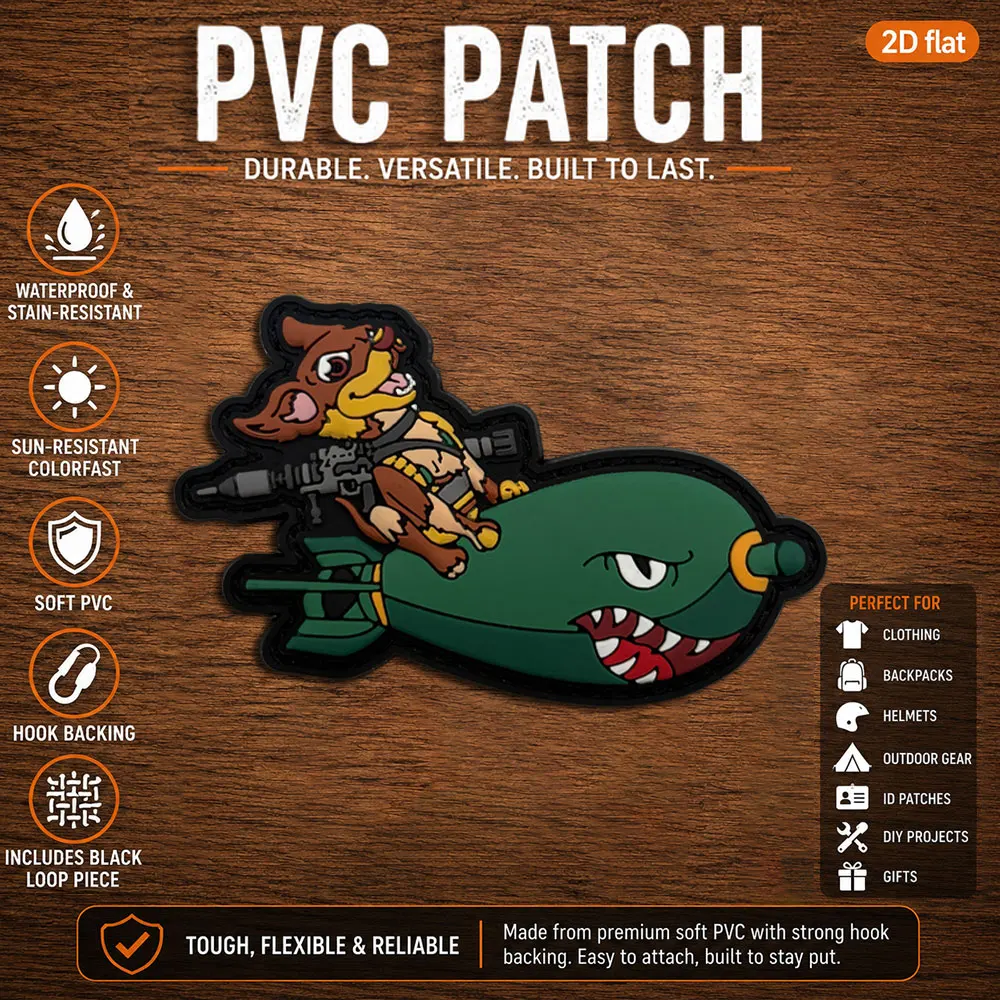 1Pc/2Pcs/3Pcs Optional Green and Brown Color-Blocking Pattern Pvc Armband Luminous Patch Badge Applique Portable Fabric Decoration Badge with Fleece Backing