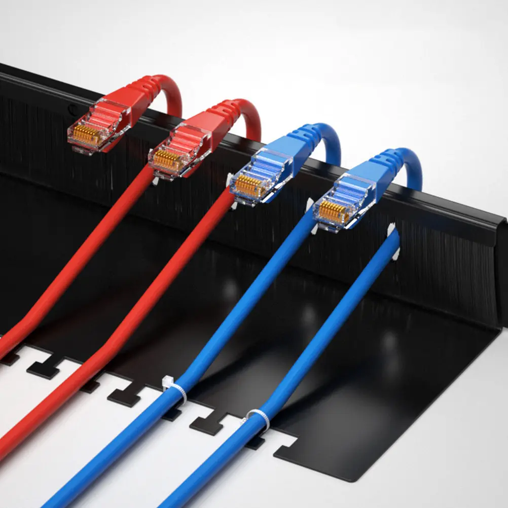 Rack Mount Din Rail Bracket Adjustable Depth Inch Halloween Christmas New Year Cable Management Tray Cable Management Holders