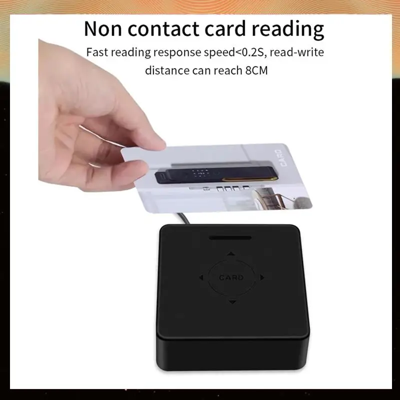 

TTLOCK Card Encoder Smart Card Sensor NFC 13.56M M1 IC Card Reader RFID Chip Scanner For Hotel System Software-Y05A