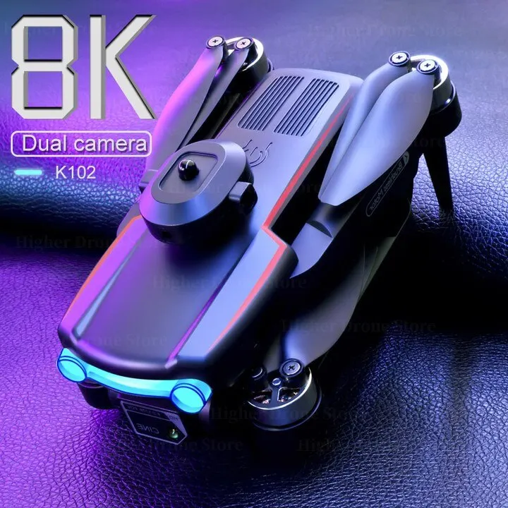 K102 MAX Brushless Drone 4K Profesional HD Dual Camera Optical Flow Obstacle Avoidance Aerial Photography Foldable Quadcopter