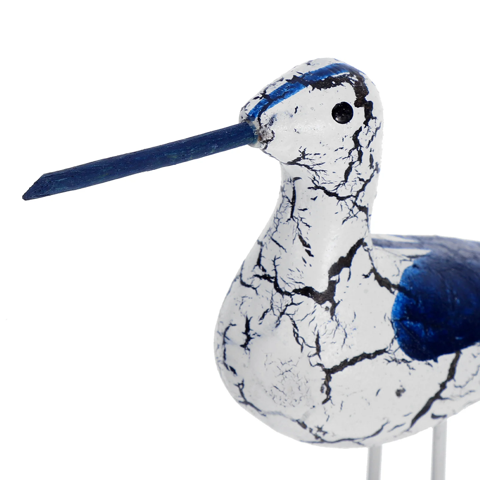 

2Pcs Crackle Finish Wooden Seagull Coastal Sculptures Carved Bird Figurines Nautical Lawn Garden Ocean Decor Mediterranean Decor