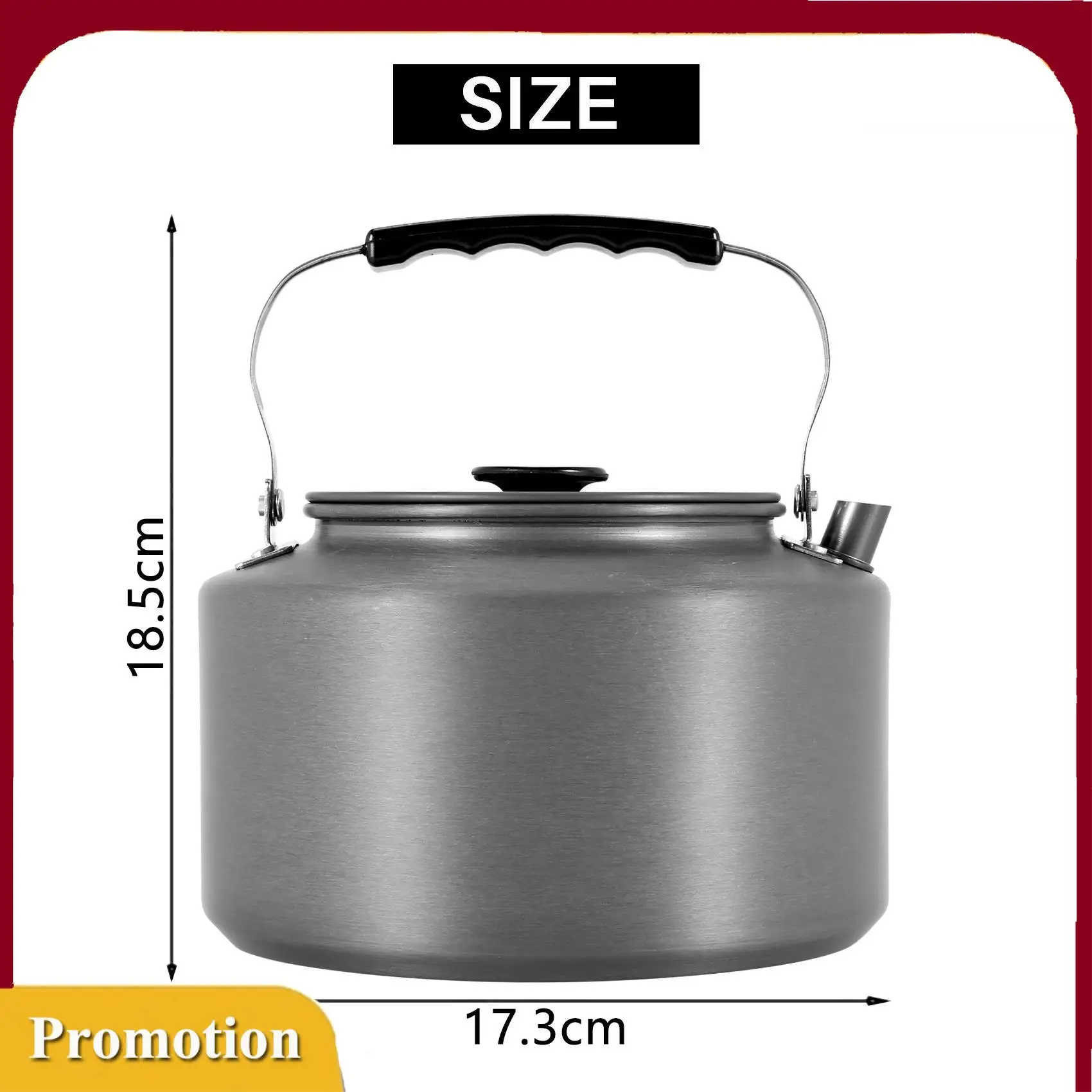 

Hot!Camping Kettle 2.0L Open Campfire Coffee Tea Pot Fast Heating Outdoor Gear Great For Boiling Water Ultralight Portable