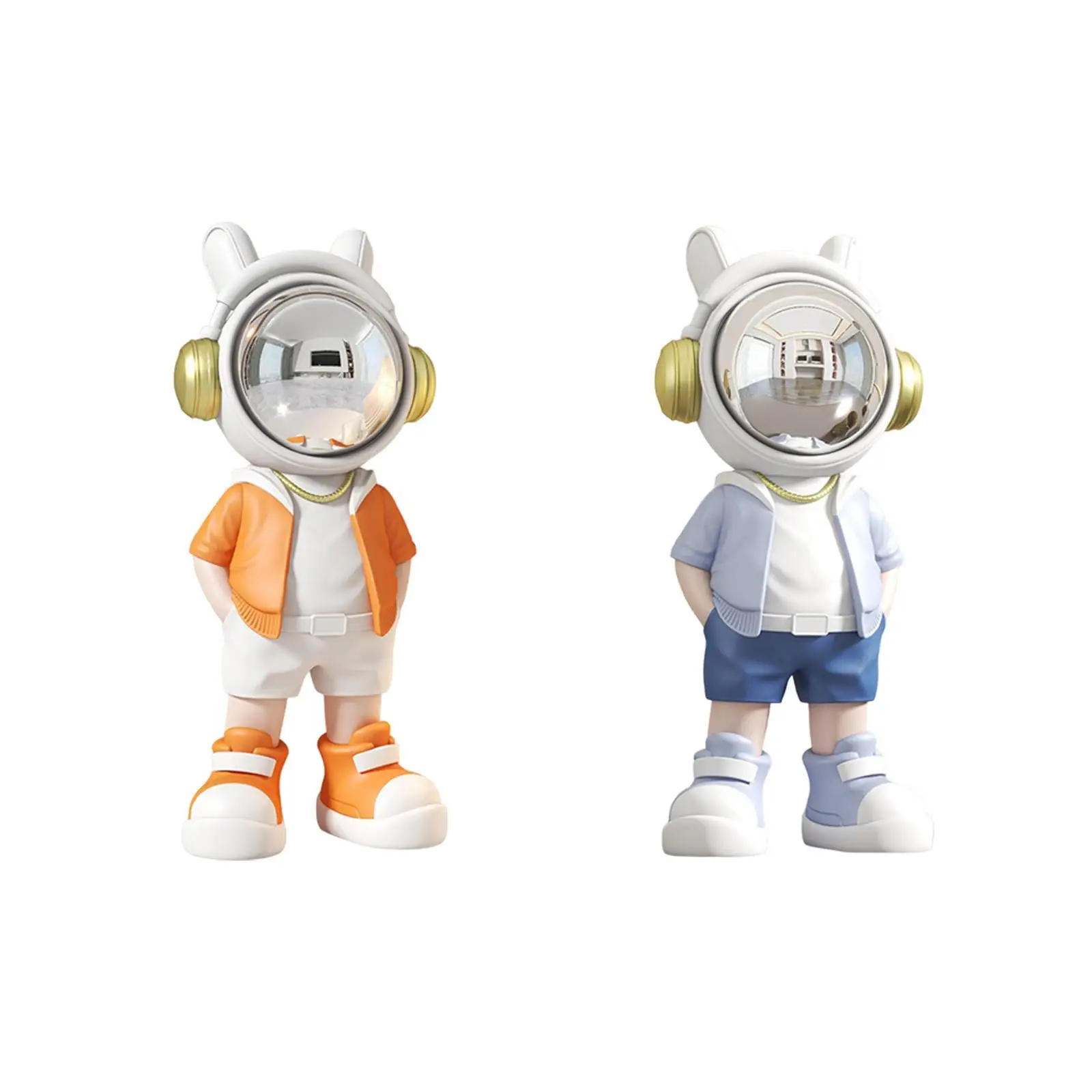 Tabletop Astronaut Figurine Astronaut Statue Resin Compact Astronaut Sculpture