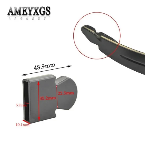 Protector de extremidades de arco de tiro con arco, tapas de protección de punta de arco recurvo/caza, accesorios de cubierta de reemplazo de tiro, 4/6/8 piezas