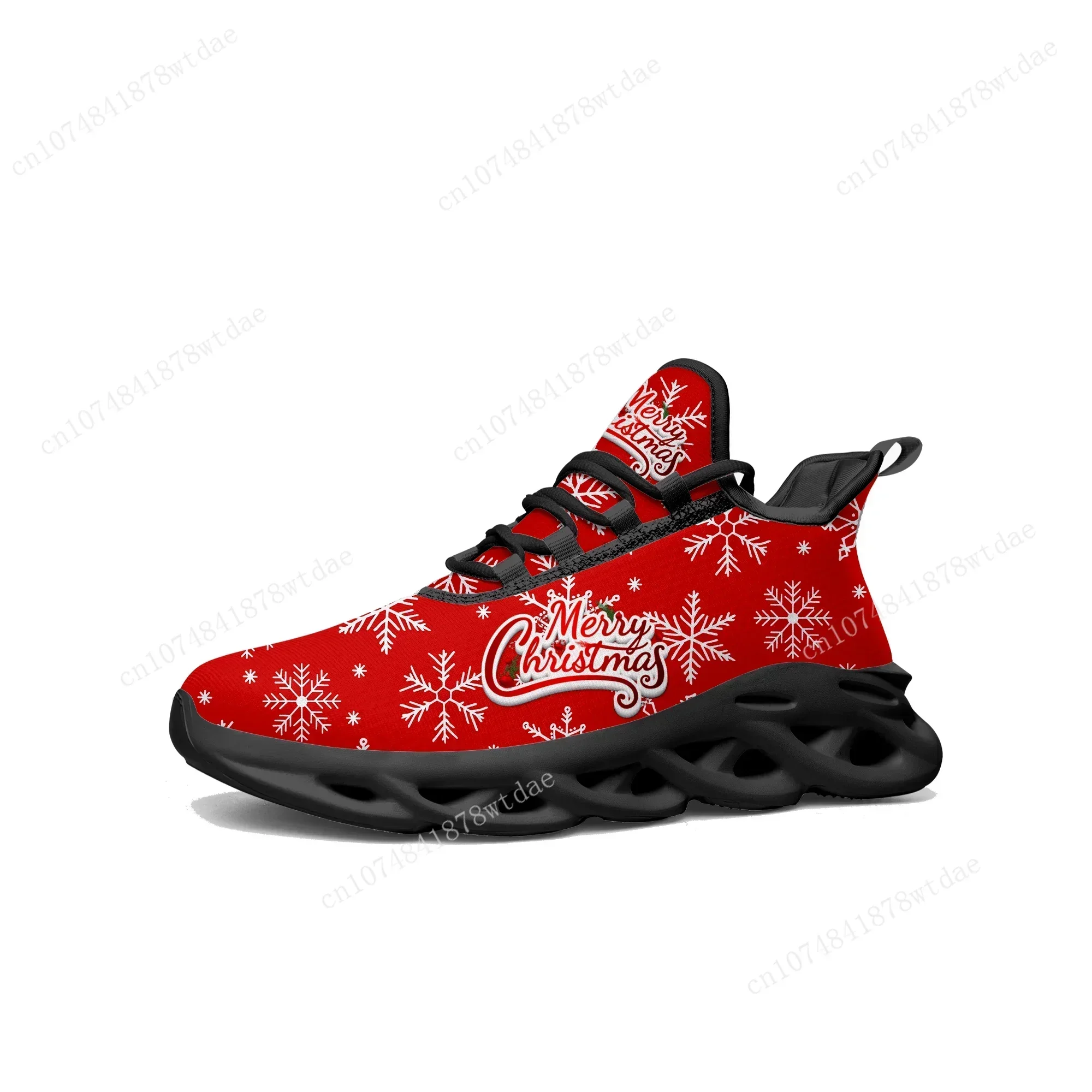 Merry Christmas Gift Flats Sneakers Mens Womens Sports Running Shoes High Quality Anime Custom Lace Up Mesh Footwear 2