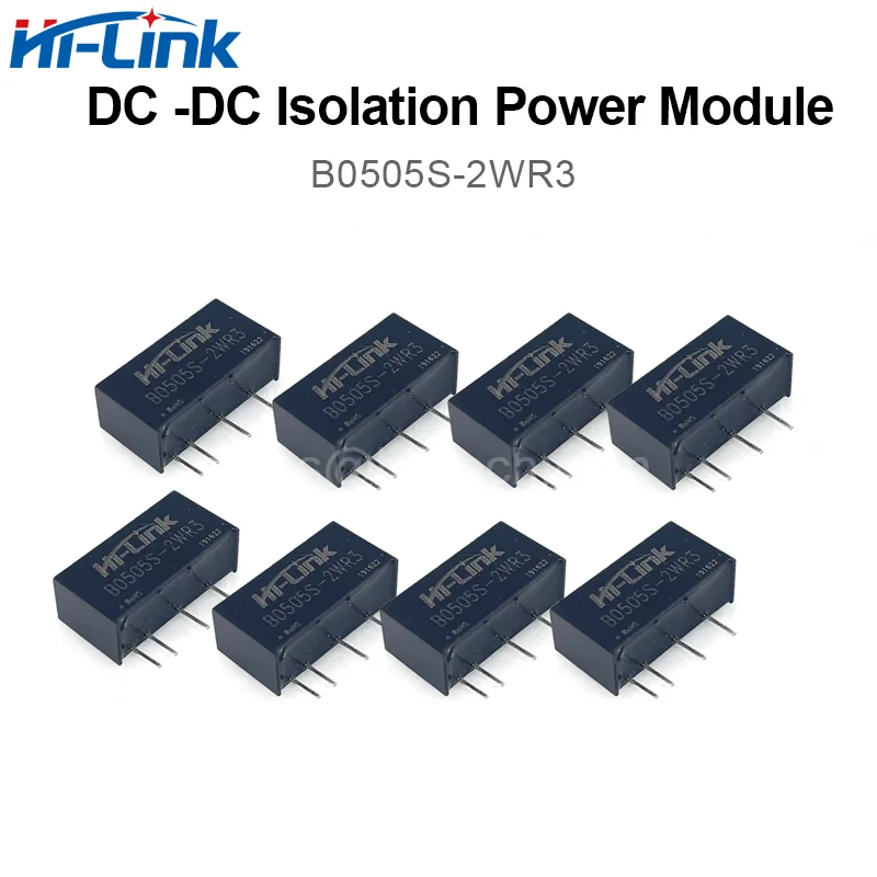 Бесплатная доставка, 10 шт./лот, модуль мощности Hi-Link 5 В, 2 Вт, B0505S-2WR3 90% КПД преобразования постоянного тока, преобразователь напряжения, трансформатор напряжения