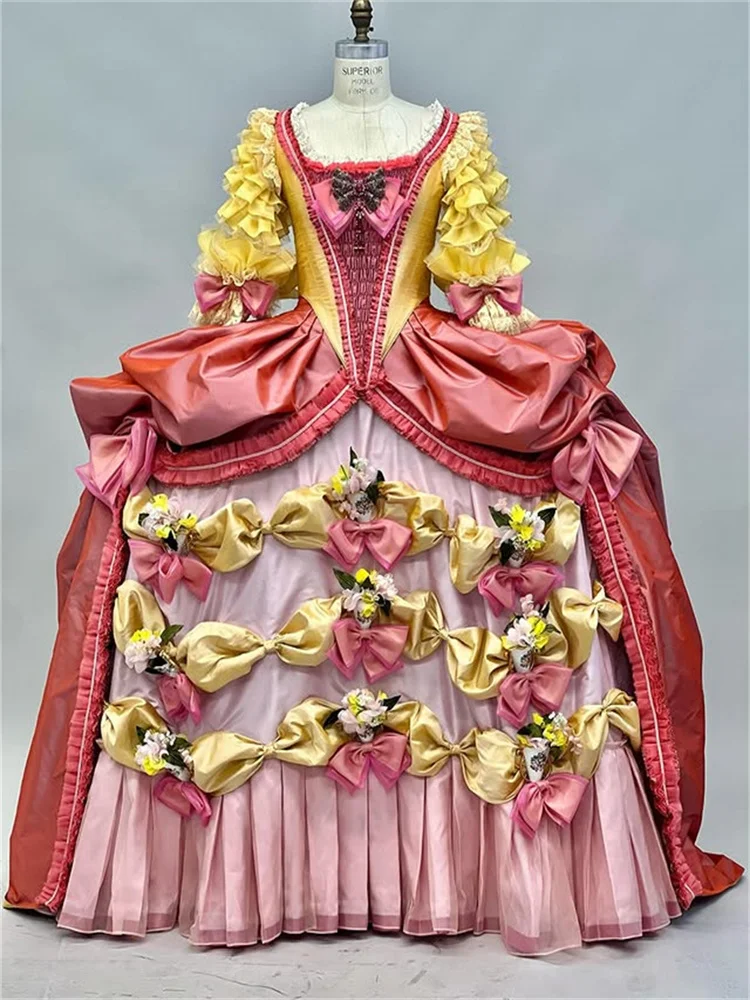 18th Century Marie Antoinette Queen Rococo Dress French Baroque A La Francaise Royal Court  Ball Gown