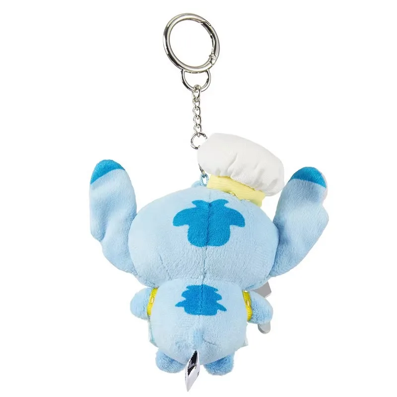 Disney Miniso Stitch Bakery Series pluche sleutelhanger - schattige Stitch Plushie Bag Charm, rugzak accessoire decor cadeau voor kinderen en fans