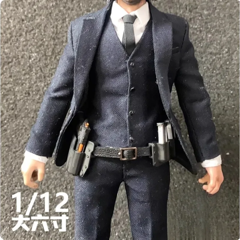 

In Stock 1/12 Scale Soldier Mini Pistol Gun Cannot Fire Model Toy Tactical Belt for 6'' Action Figure Doll Body DIY Accessories
