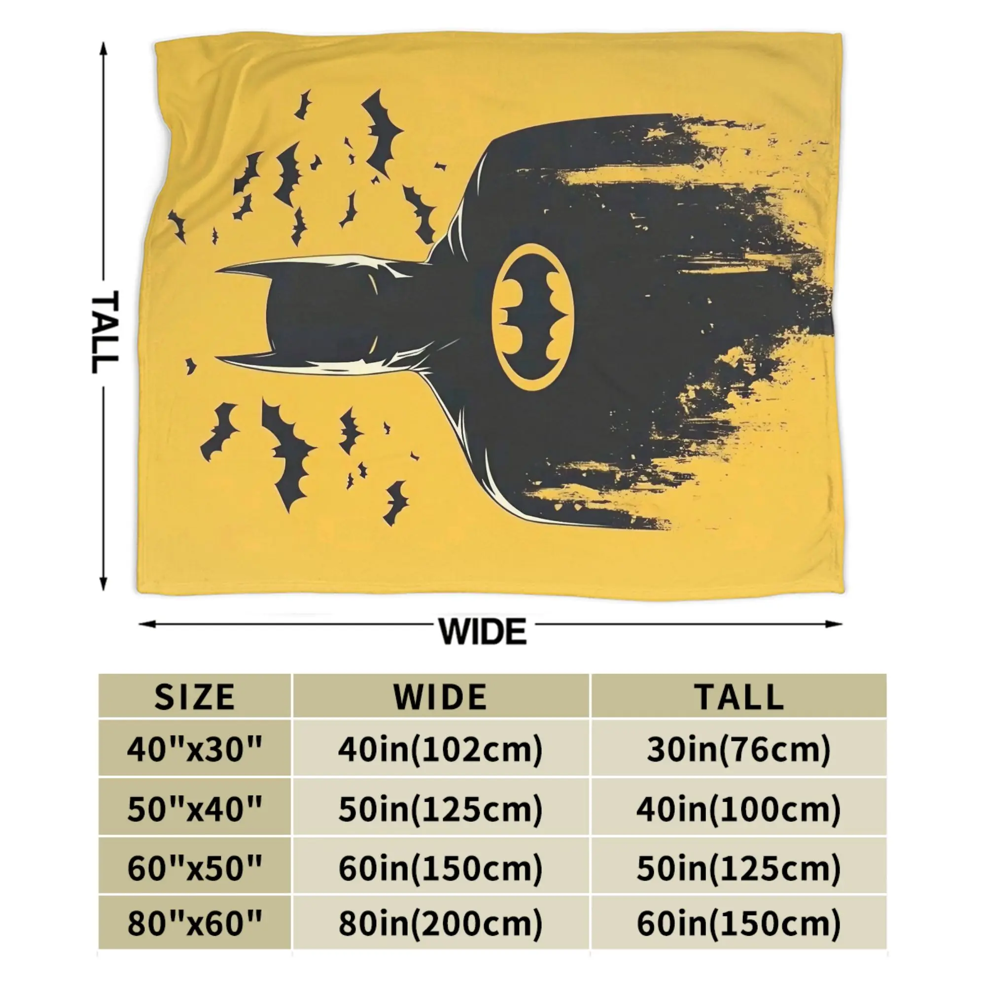 Bruce Wayne Batmans Blanket  Plush Throw Blankets Summer Air Conditioning Decoration Soft Warm Bedsprea, - view 4